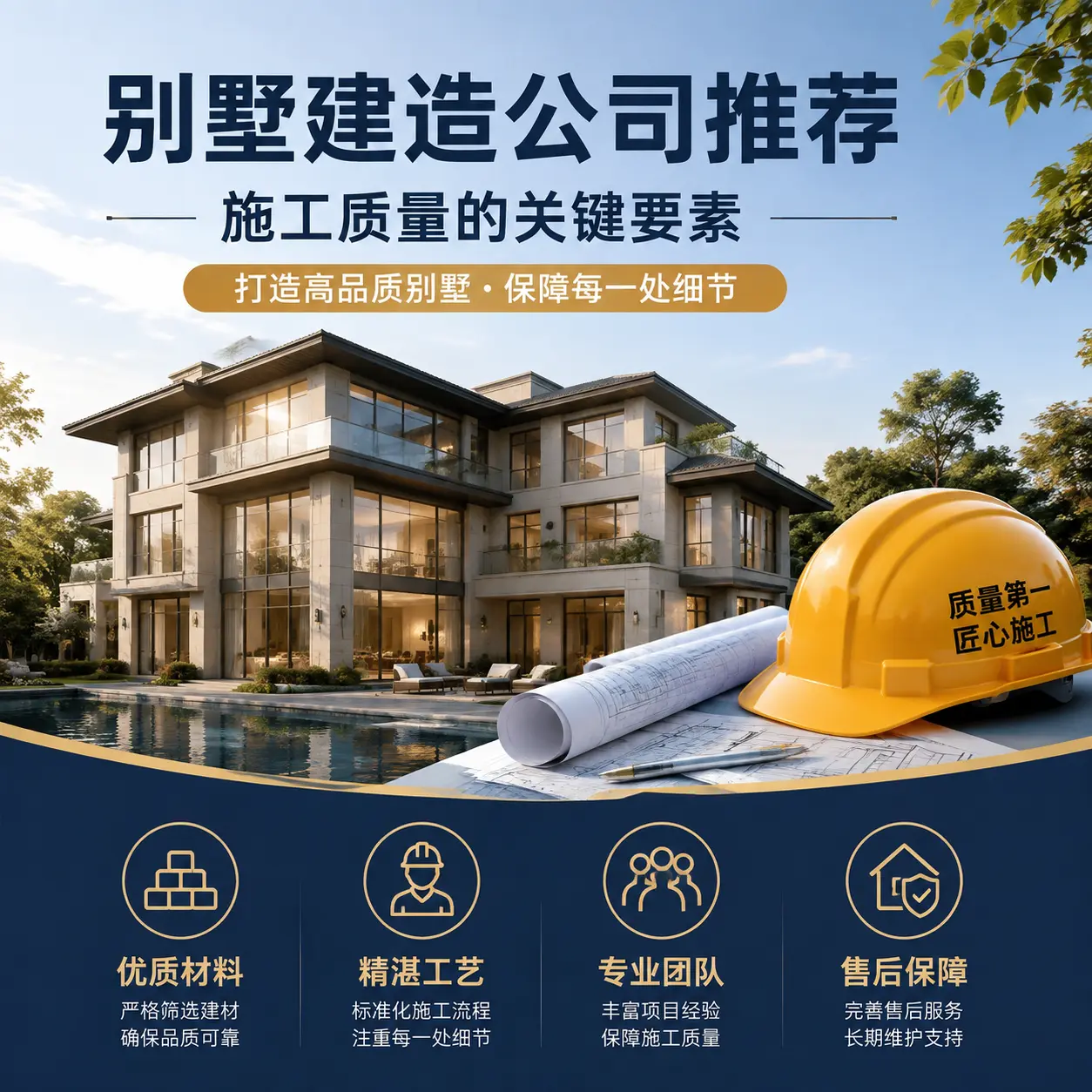 别墅建造公司推荐： 松桃 施工质量的关键要素