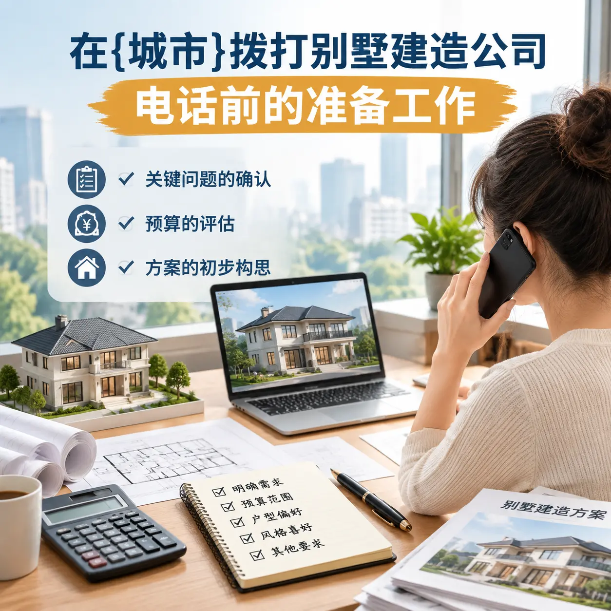 在松桃拨打别墅建造公司电话前的准备工作