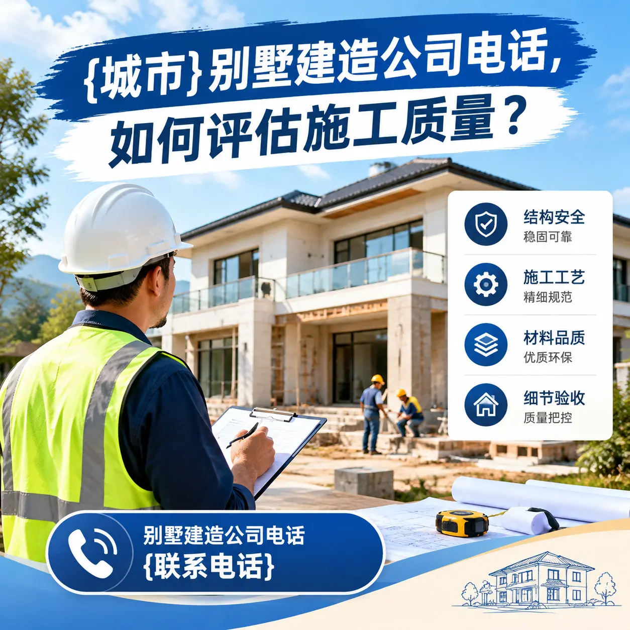 松桃别墅建造公司电话,如何评估施工质量?