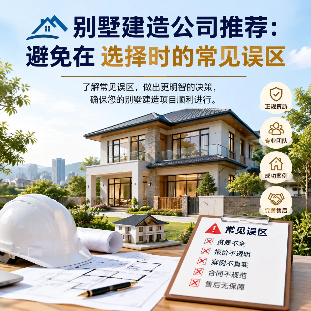 别墅建造公司推荐：避免在 松桃 选择时的常见误区