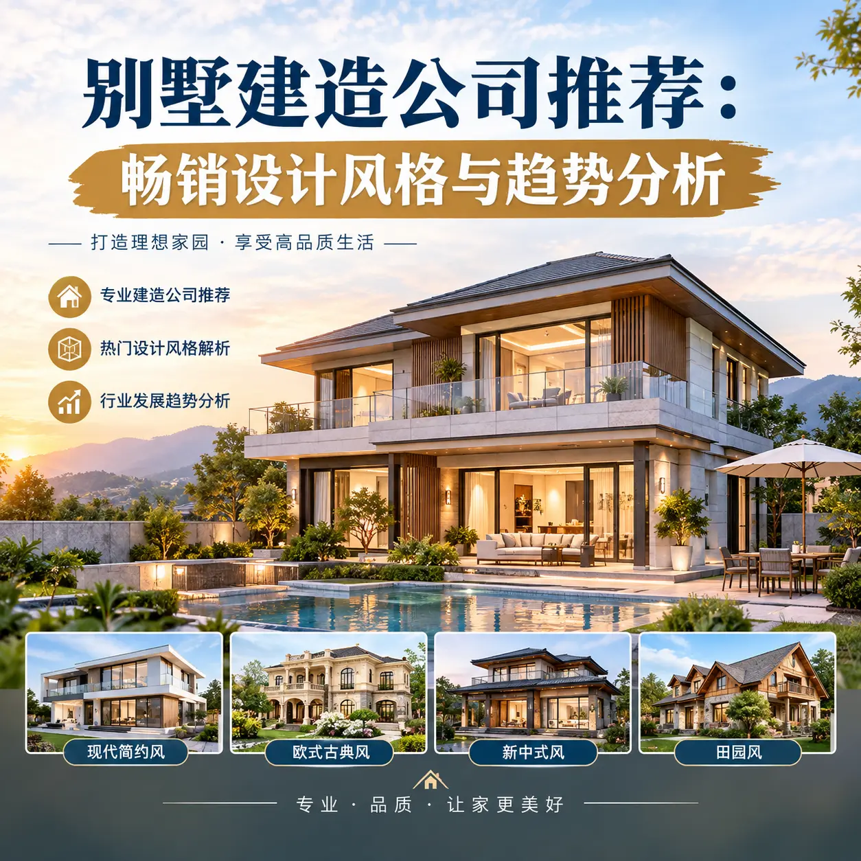 别墅建造公司推荐： 松桃 畅销设计风格与趋势分析