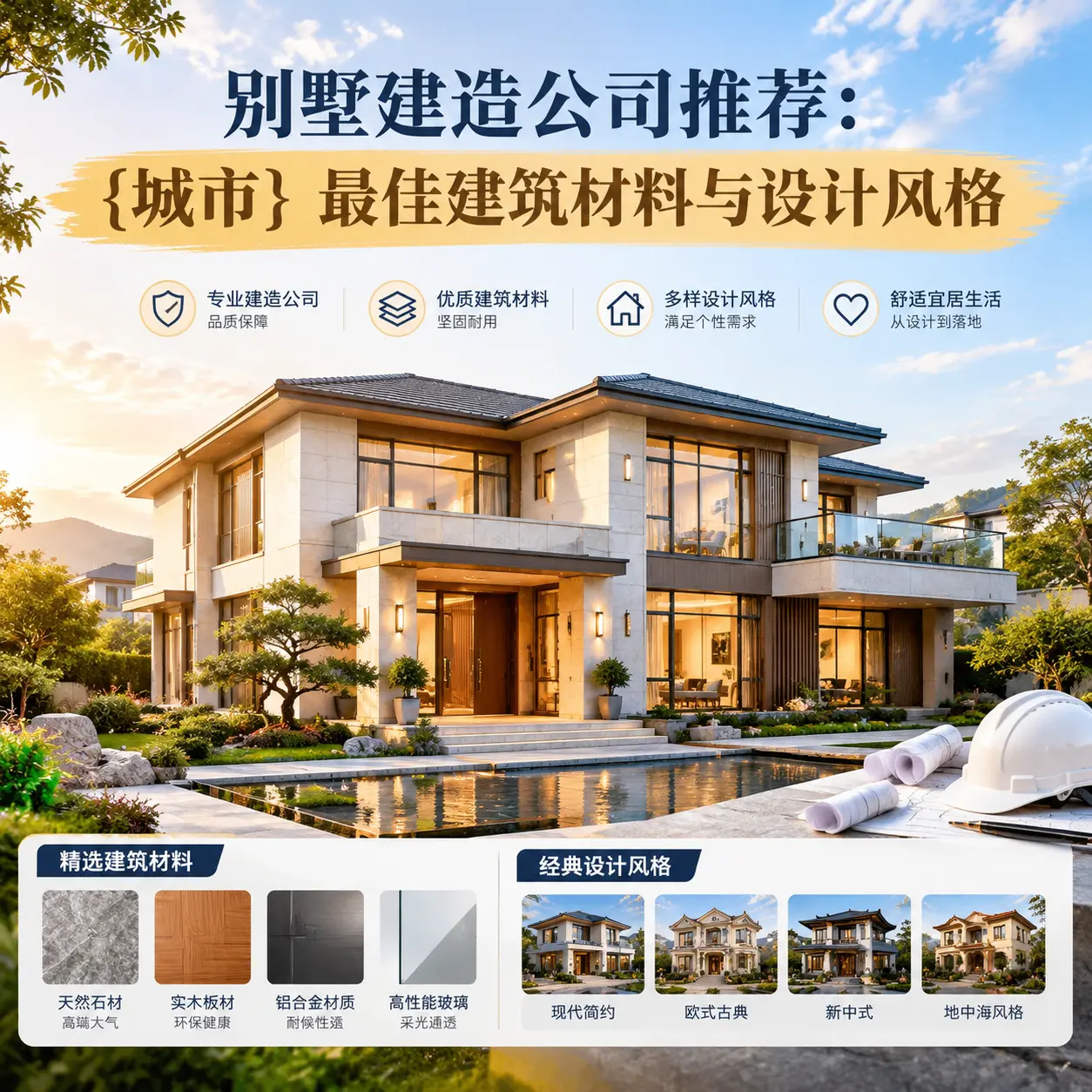 别墅建造公司推荐: 松桃 最佳建筑材料与设计风格