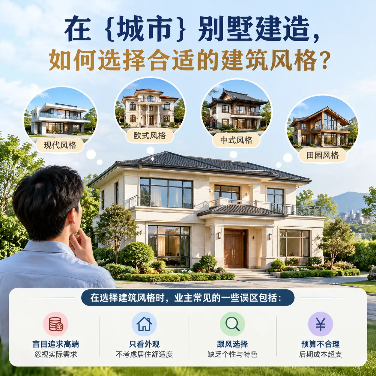 在 松桃 别墅建造，如何选择合适的建筑风格？