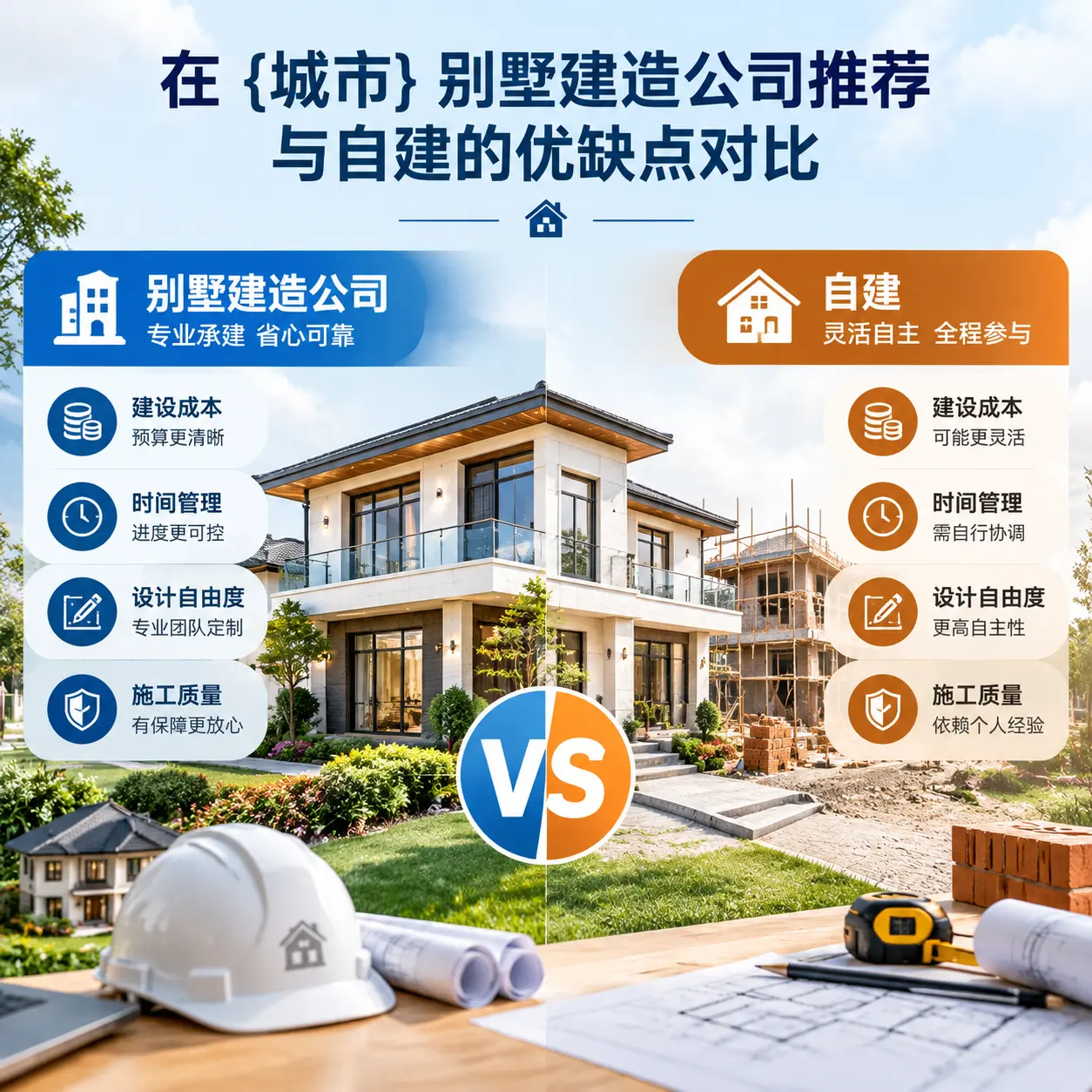 在 松桃 别墅建造公司推荐与自建的优缺点对比
